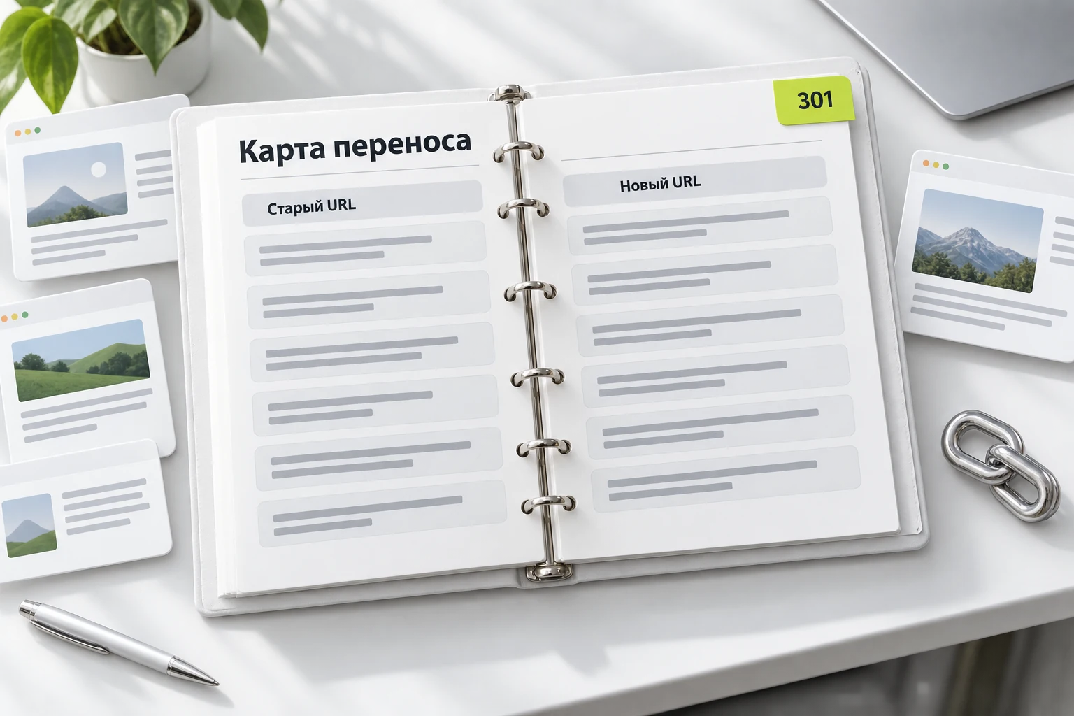 Карта соответствия старых и новых адресов